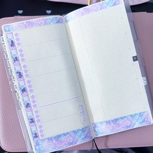 Planner lover galaxy - Mini Hobonichi weeks kit