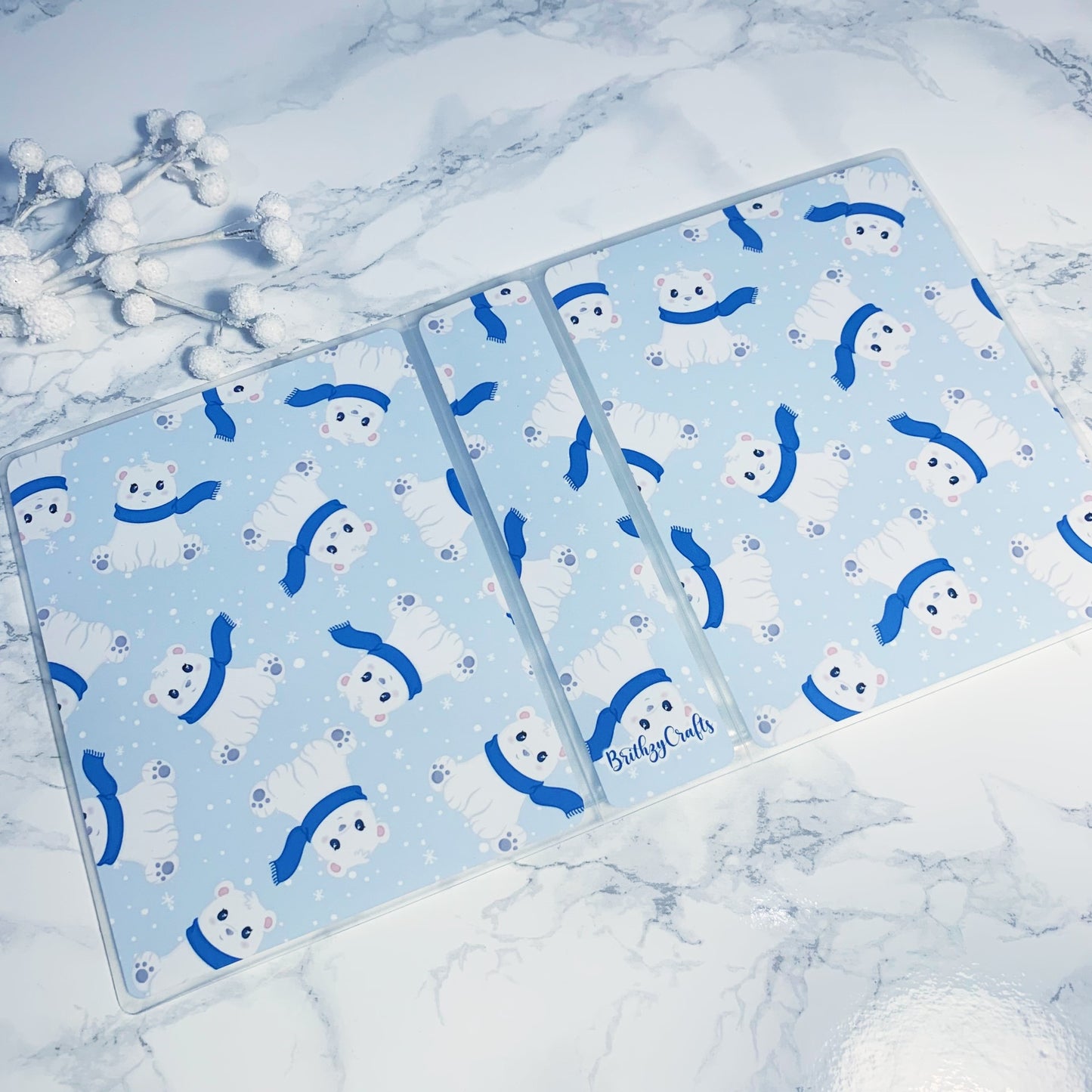 Winter bear sticker album - regular size