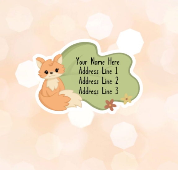 Little Fox Address Labels
