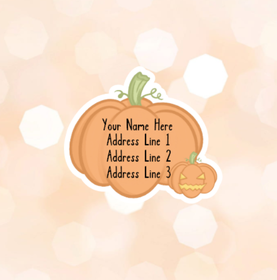 Halloween pumpkin Address Labels