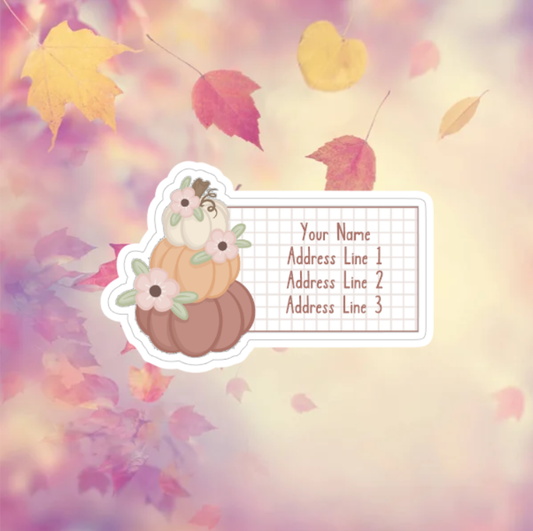 Pumpkin piles - Address Labels