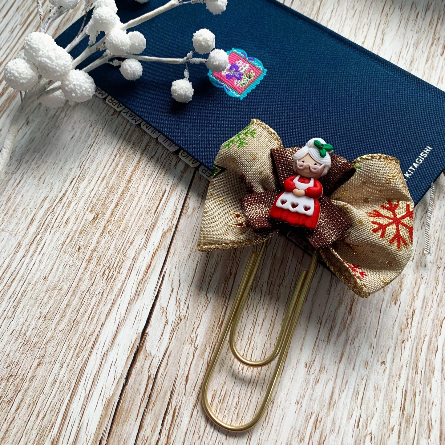 Mrs. Claus Christmas Planner / Paper clip - Jumbo size
