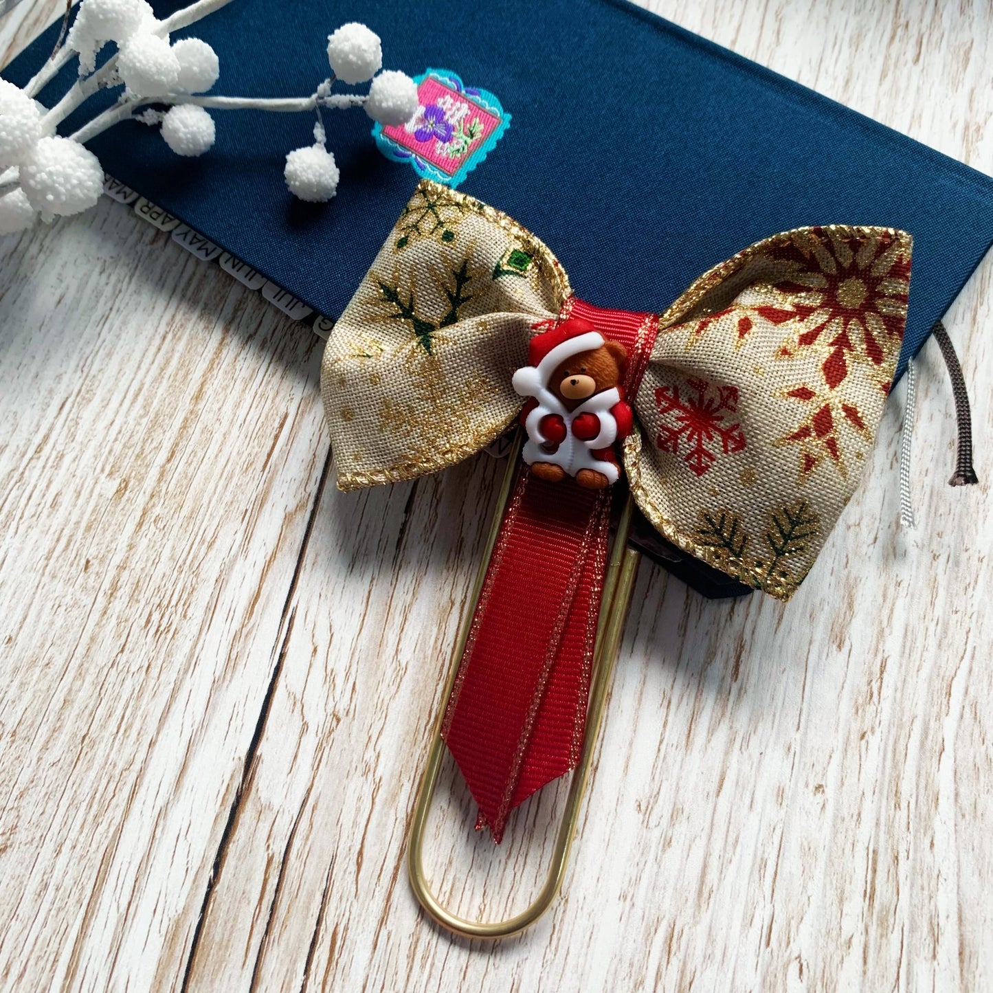 Christmas cozy bear Planner / Paper clip - Jumbo size