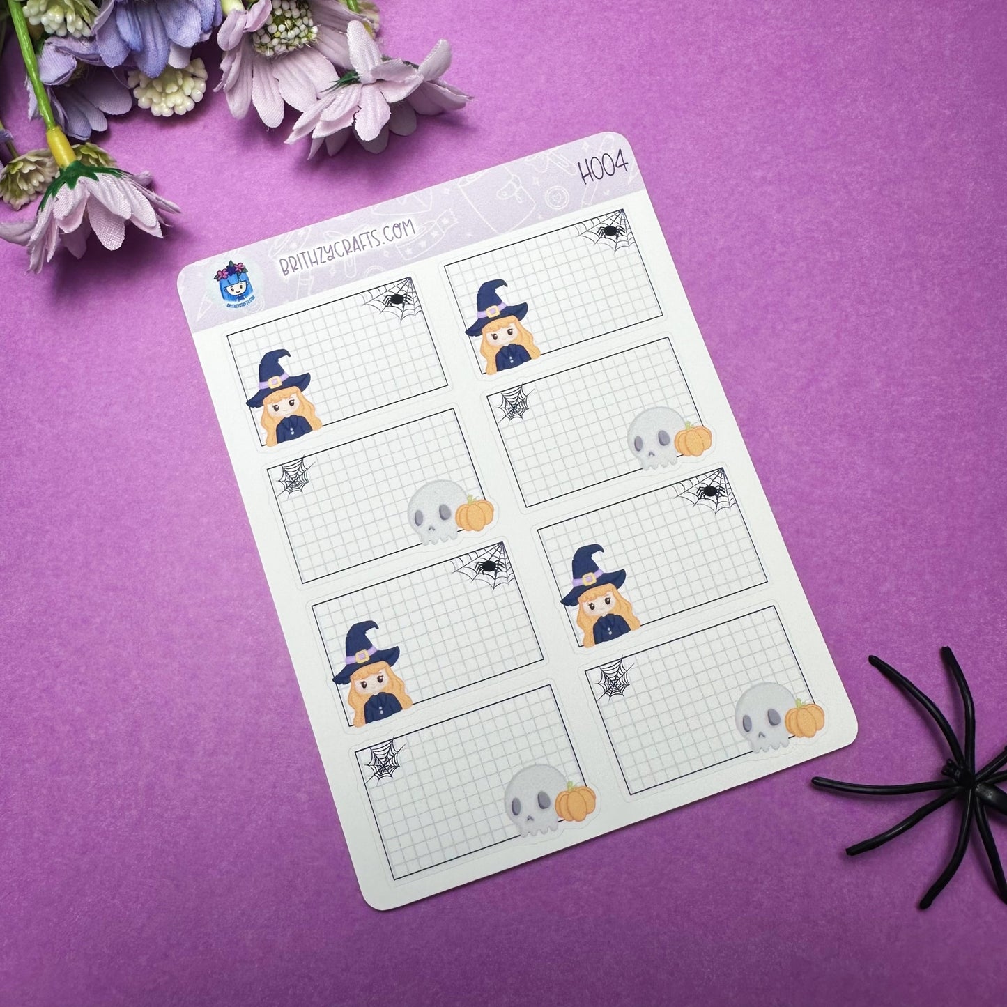 Halloween boxes with witch - H004