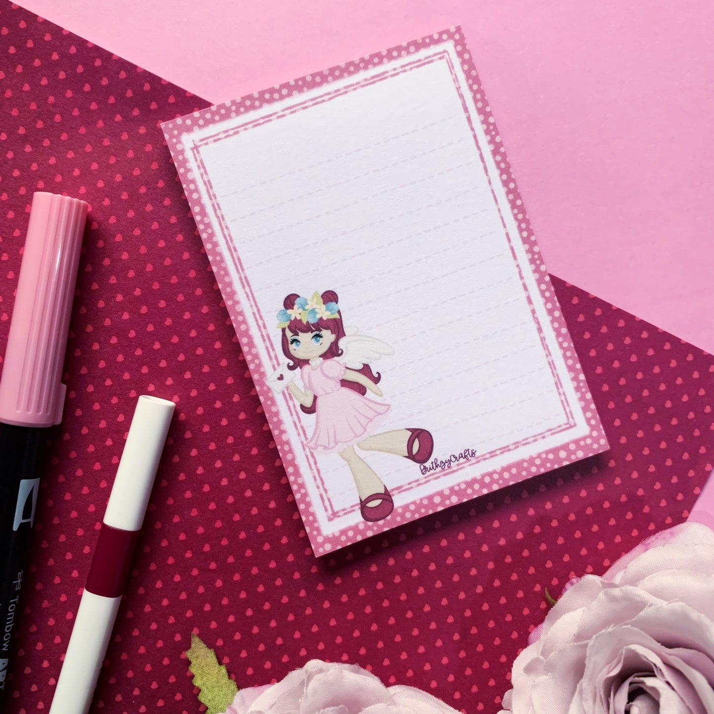 Cupid HANDMADE notepad