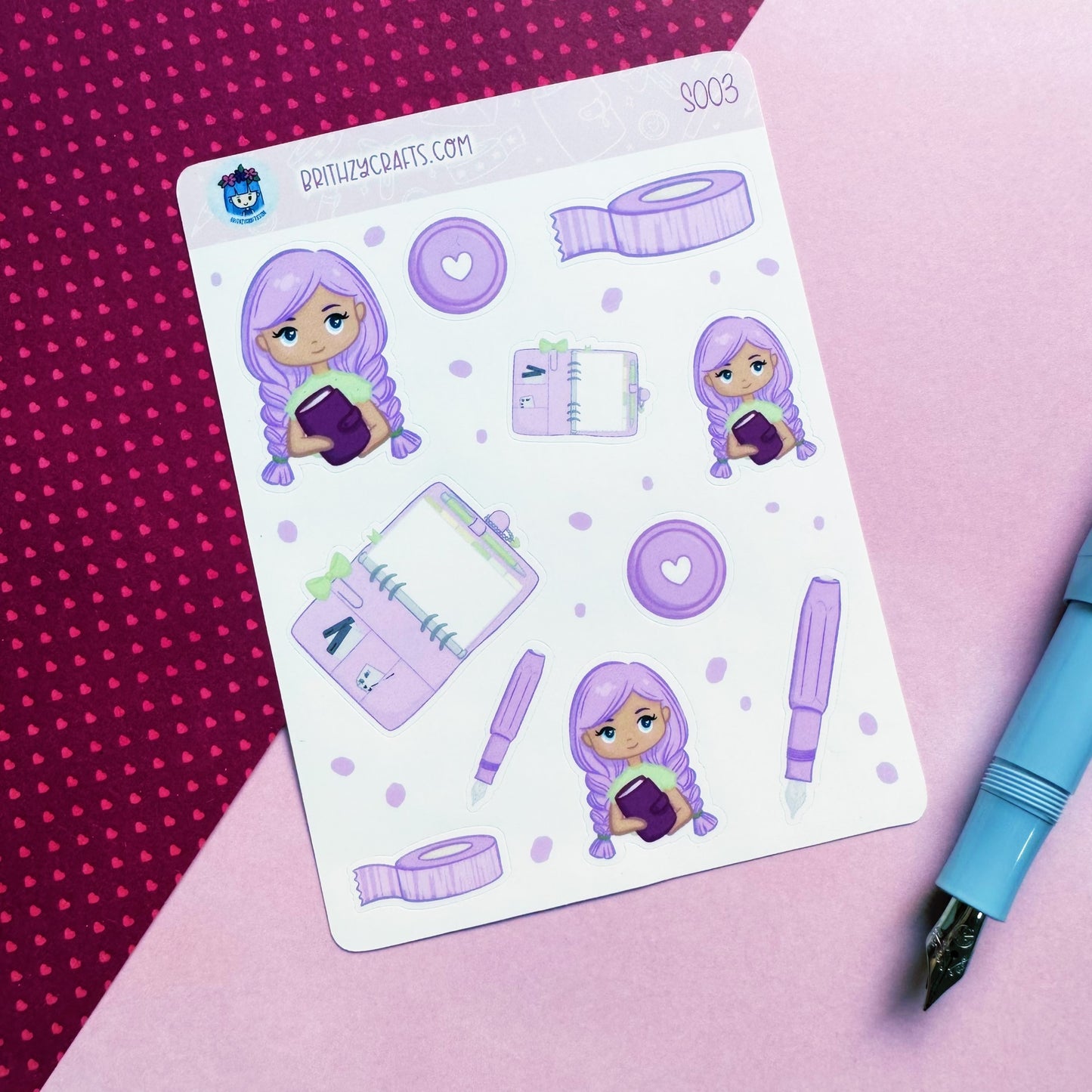 Planner Babe - purple/dark - S003