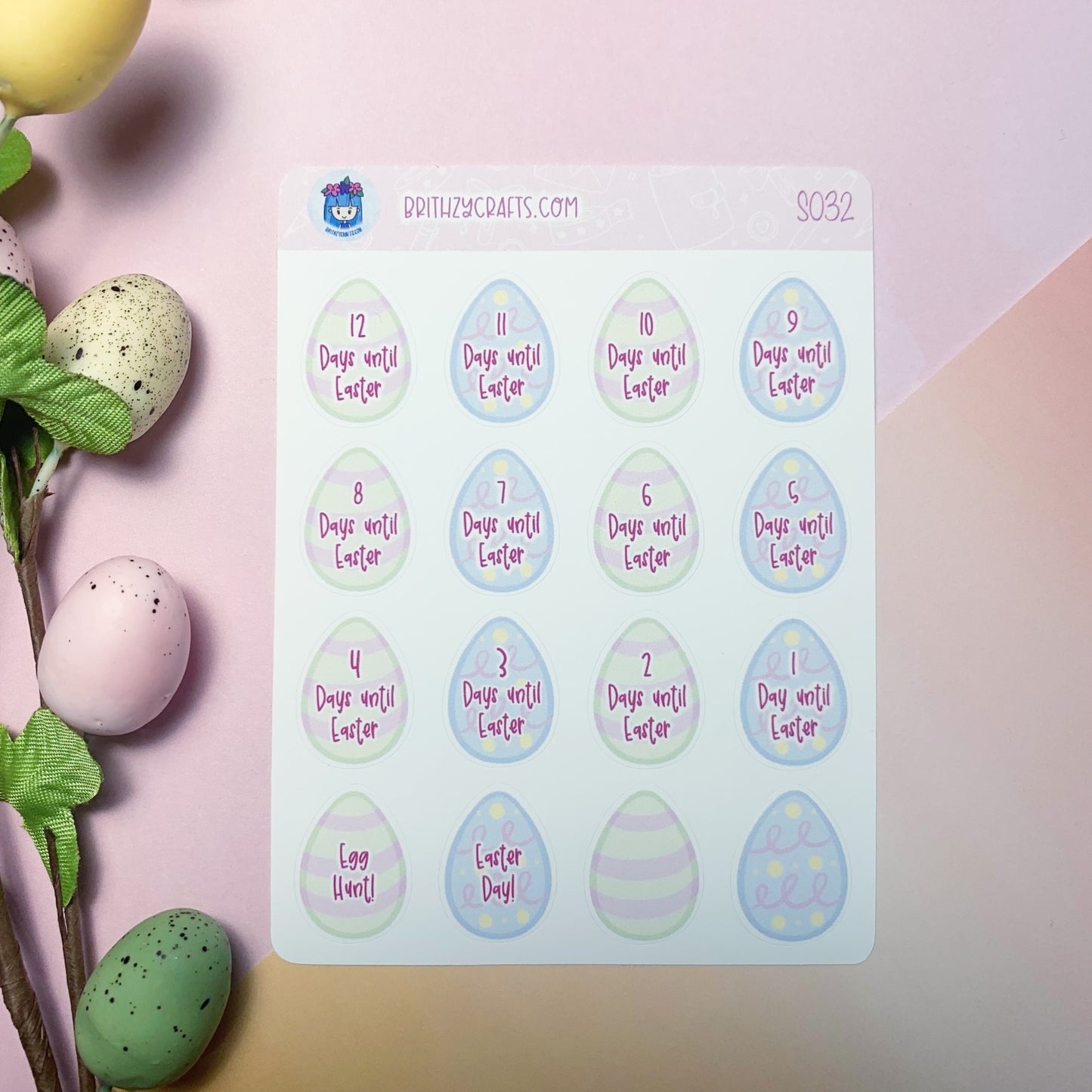 Easter countdown - Eggs - S032