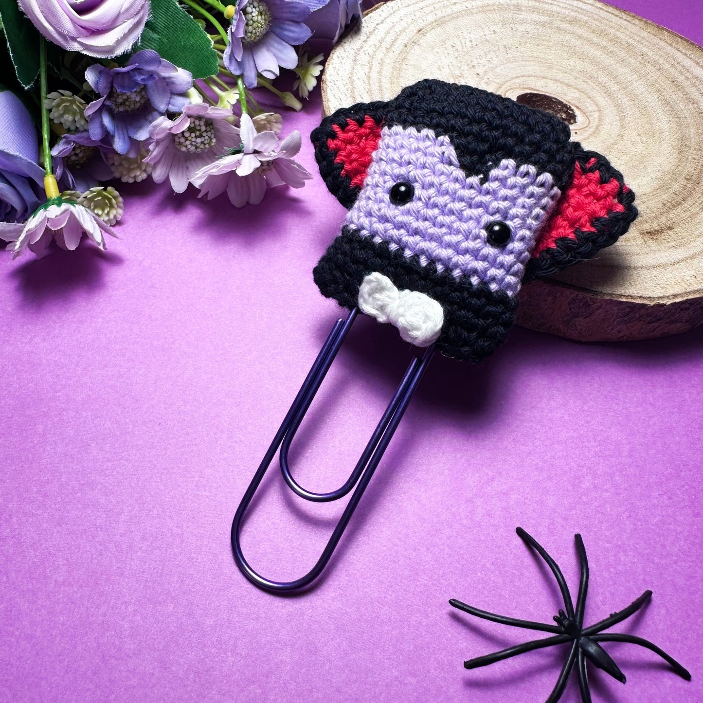 Crochet Vampire Planner / Paper clip - Jumbo size