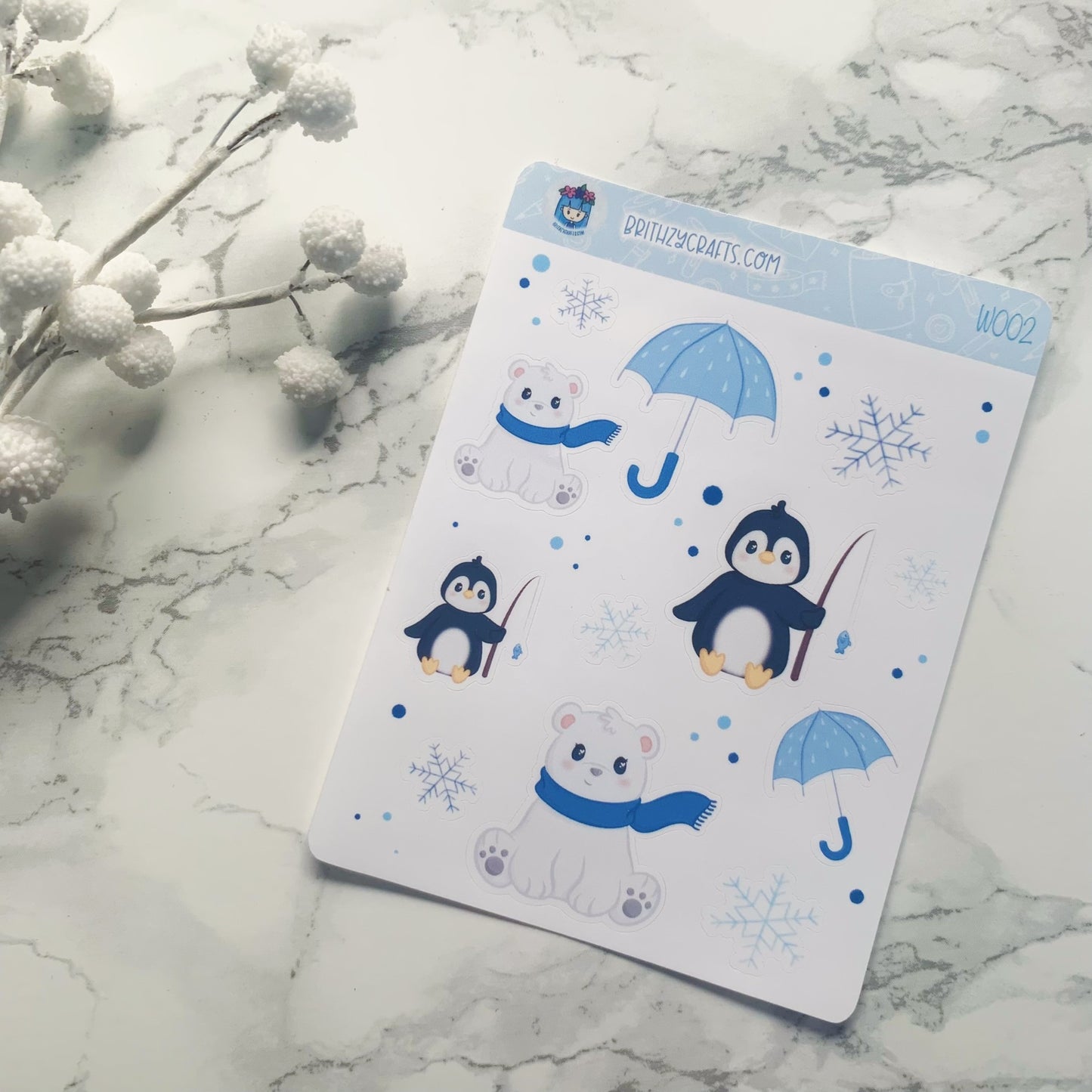 Penguin and bear - W002