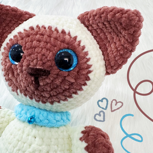 Siamese cat decorative plushie