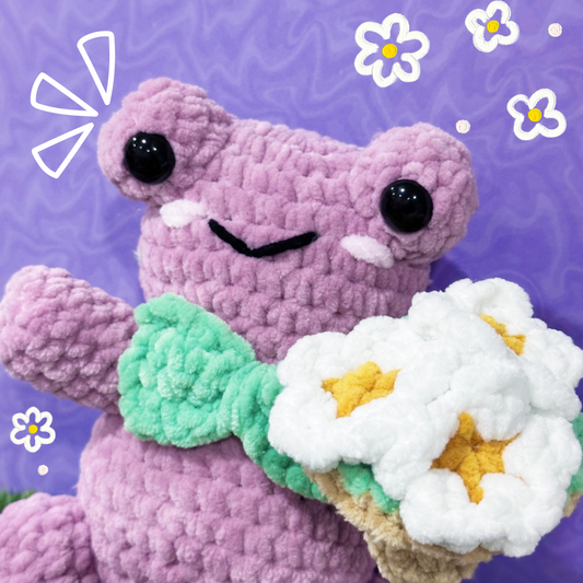 Gentleman frog decorative plushie