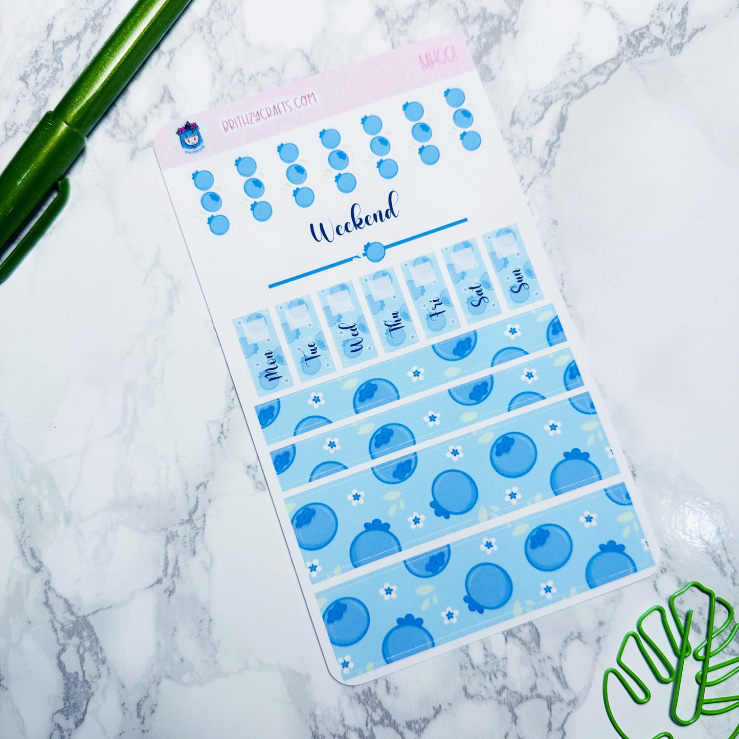 Blueberry - Mini Hobonichi Weeks Kit - MH001