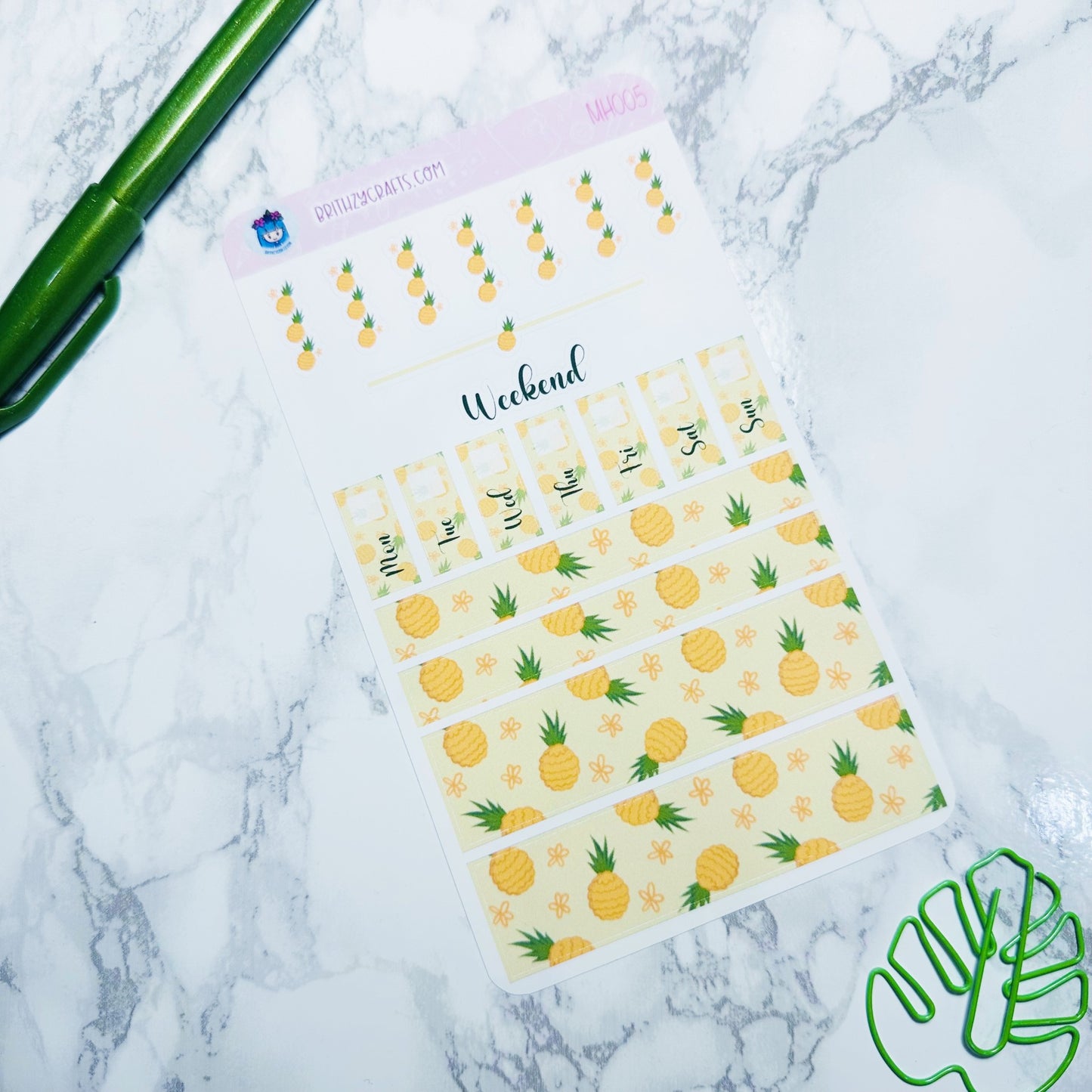 Pineapple - Mini Hobonichi Weeks Kit - MH005