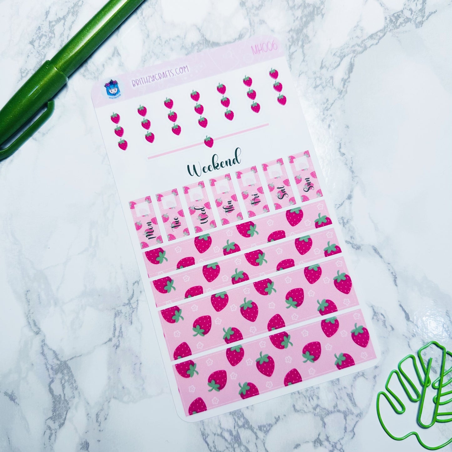 Strawberry - Mini Hobonichi Weeks Kit - MH006