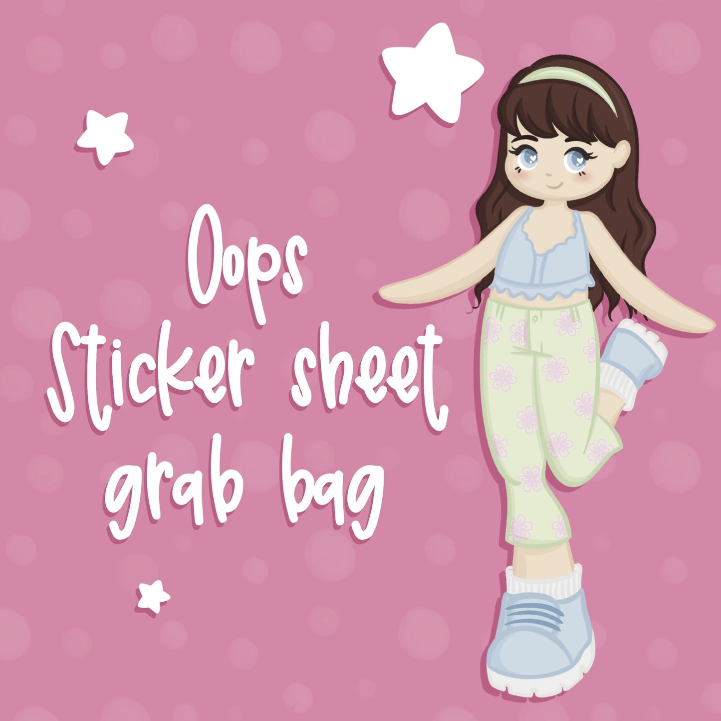 Oops grab bags - Random mystery sticker sheets! - Please read description