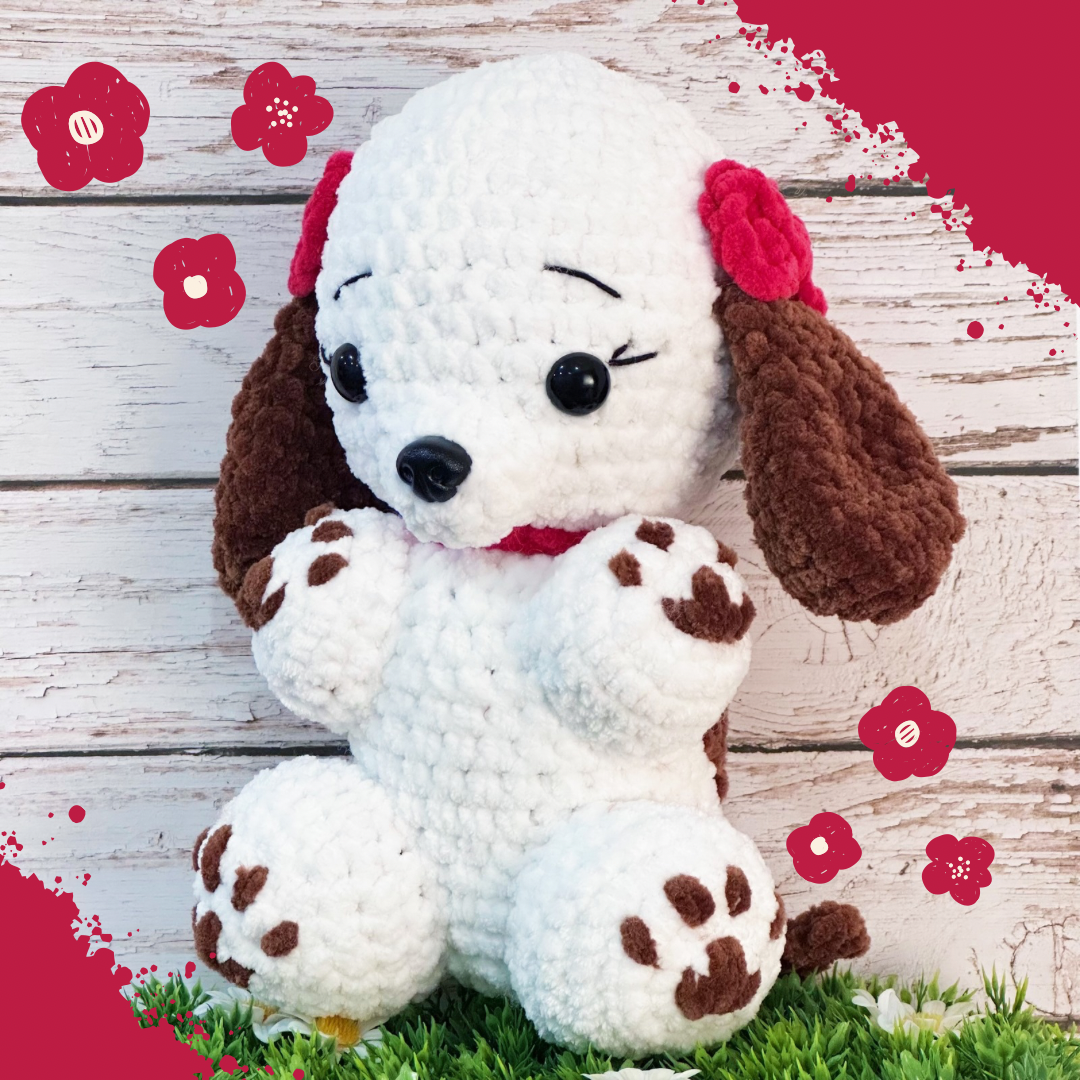 Cute puppy decorative plushie