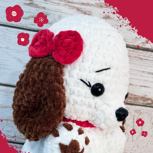 Cute puppy decorative plushie