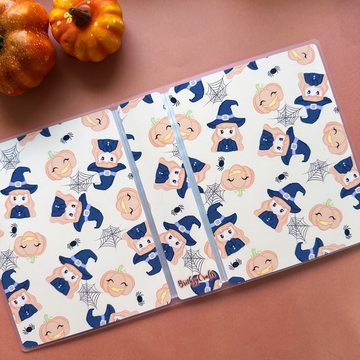 Witch and pumpkin sticker album - regular size