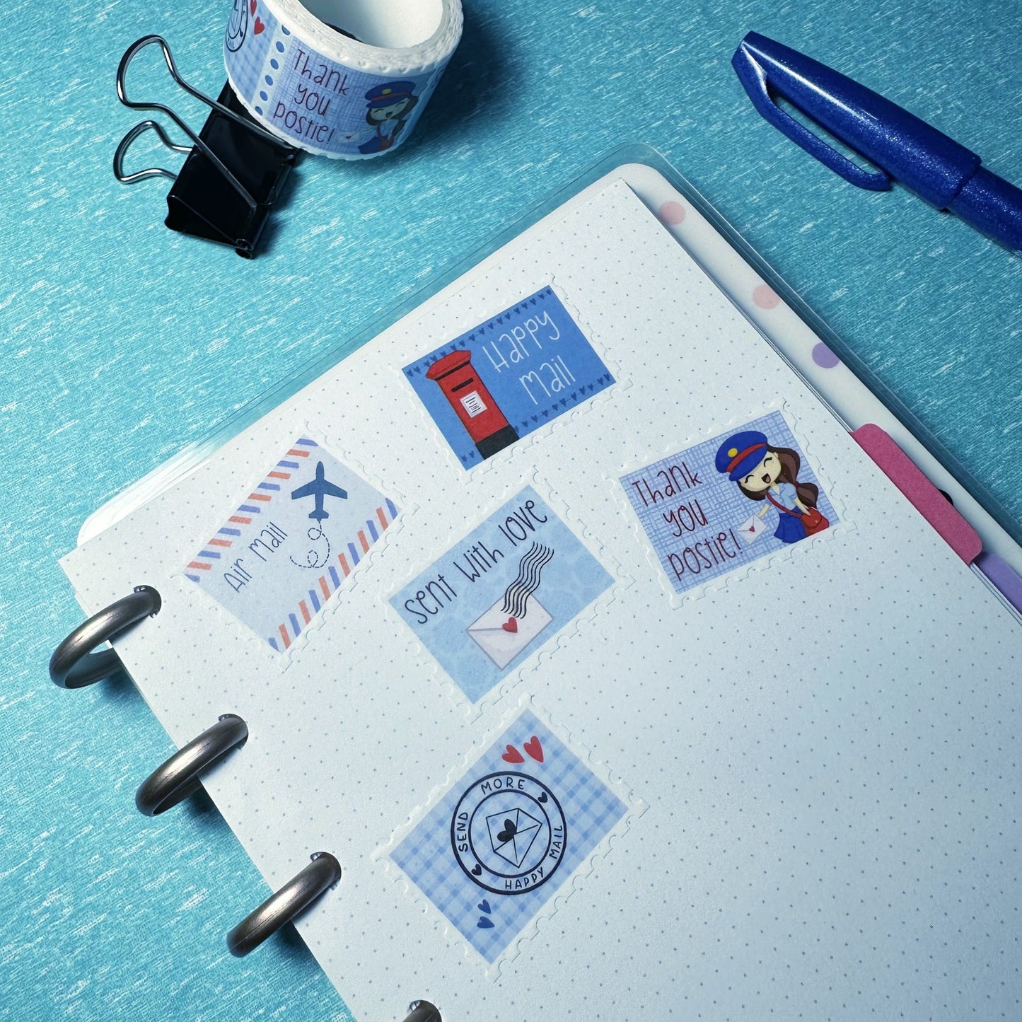 Happy mail - Stamp Washi Tape