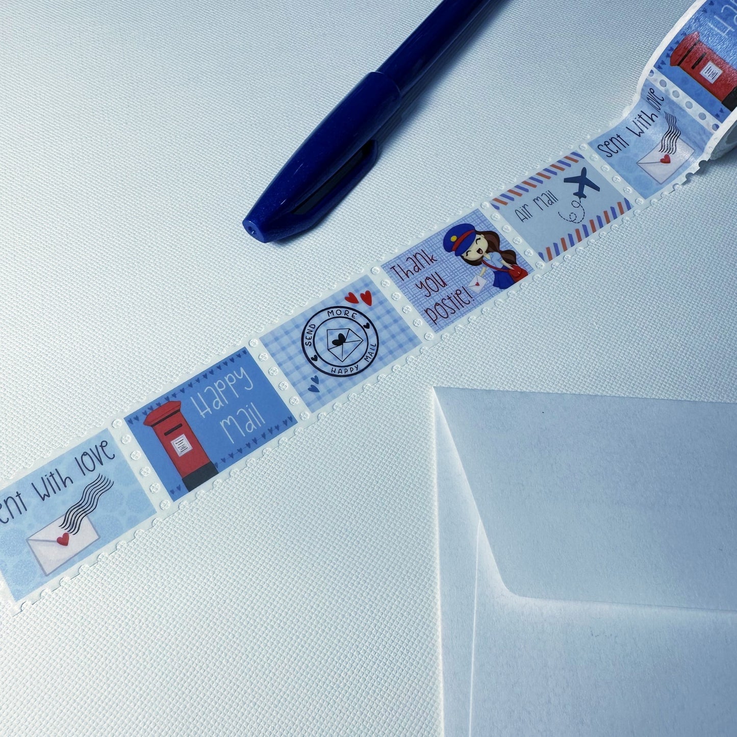 Happy mail - Stamp Washi Tape