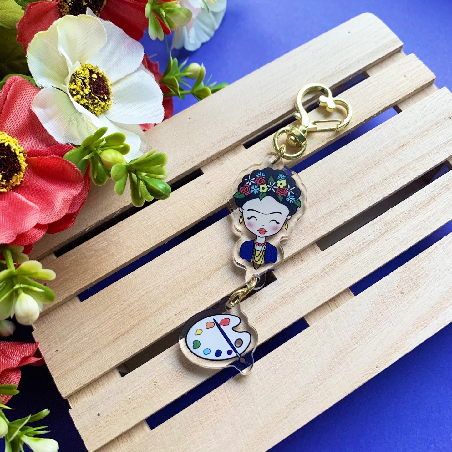Frida double Acrylic Keychain