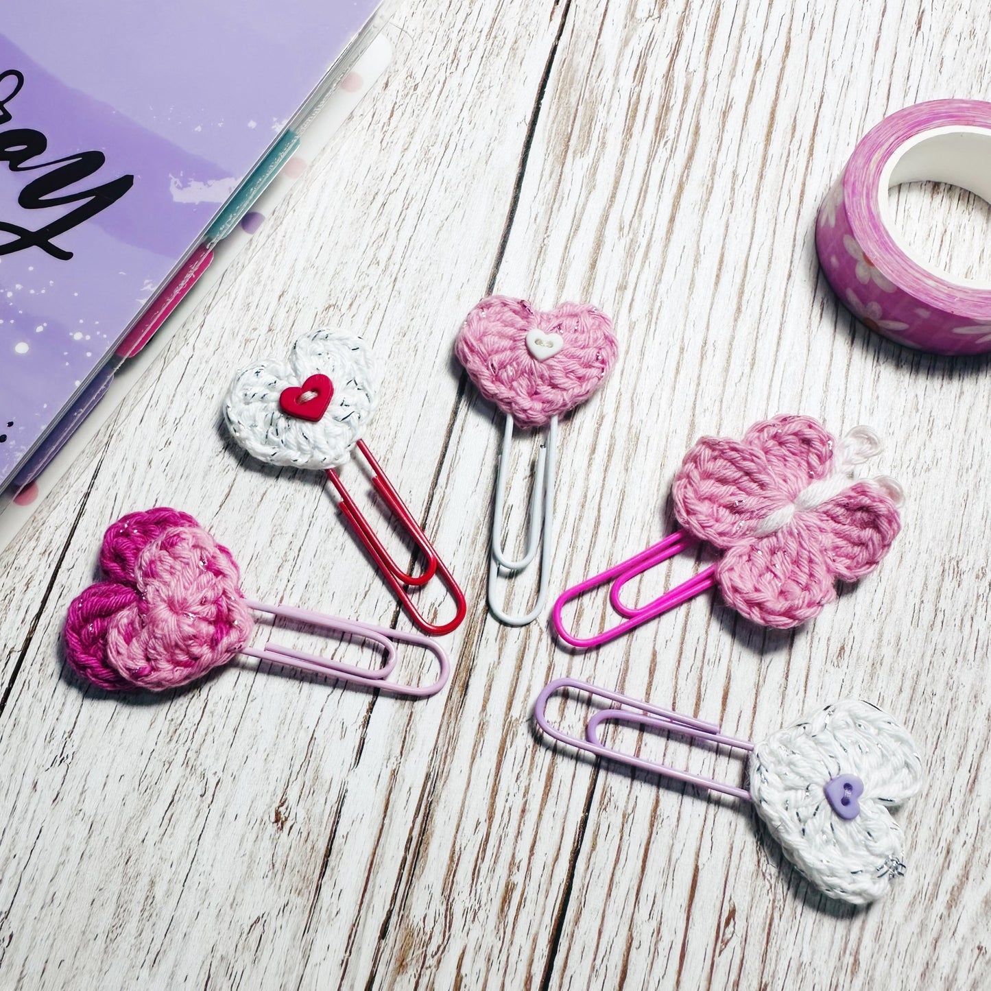 Small crochet clips - pick your design!