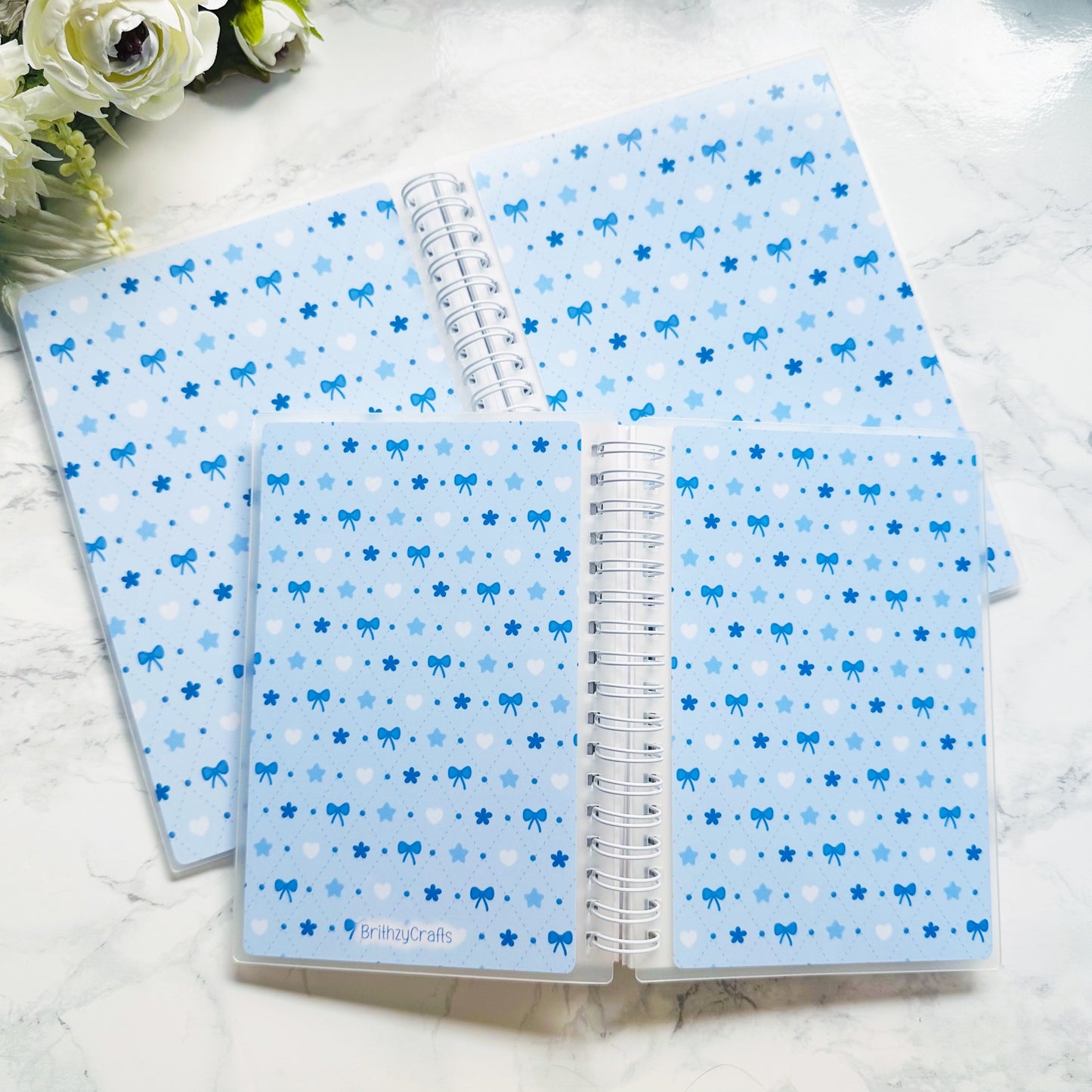 Coquette in blue - Reusable sticker books