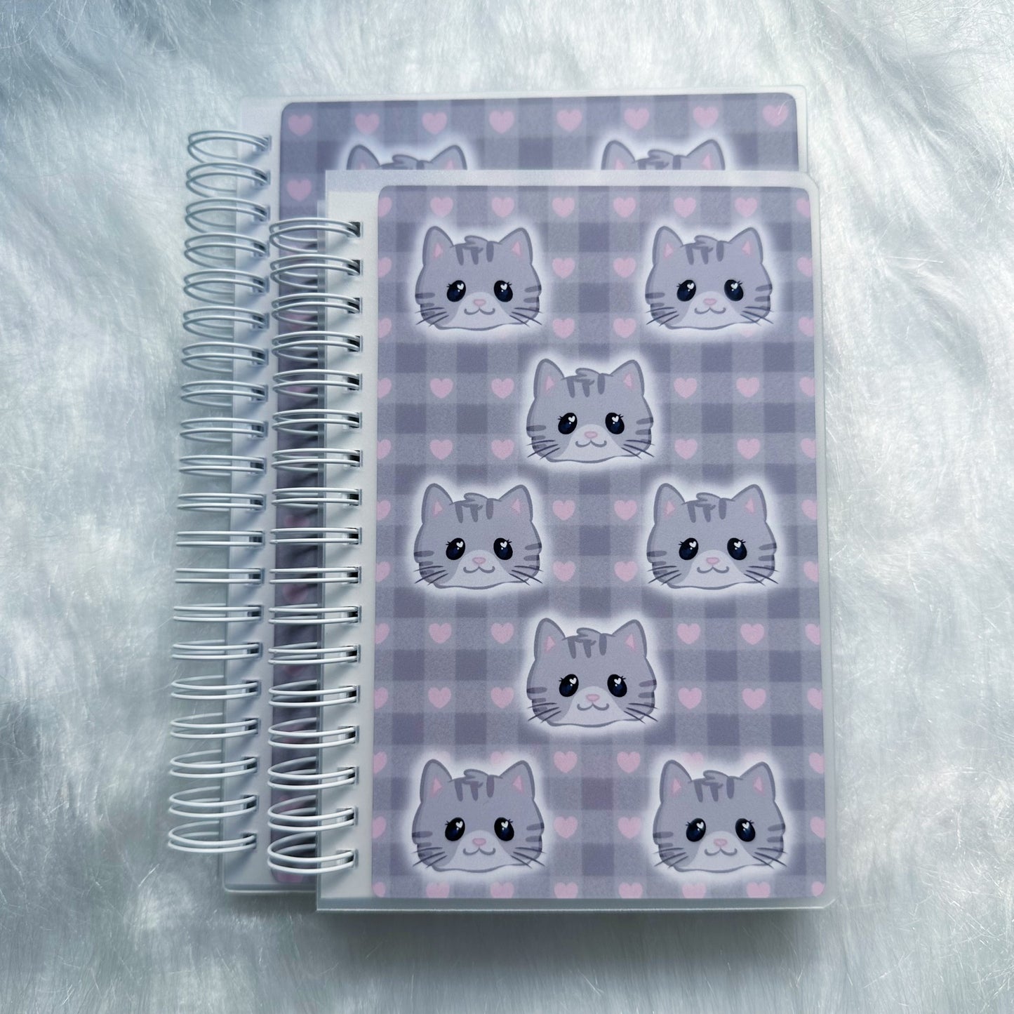Lily the grey cat - Reusable sticker books