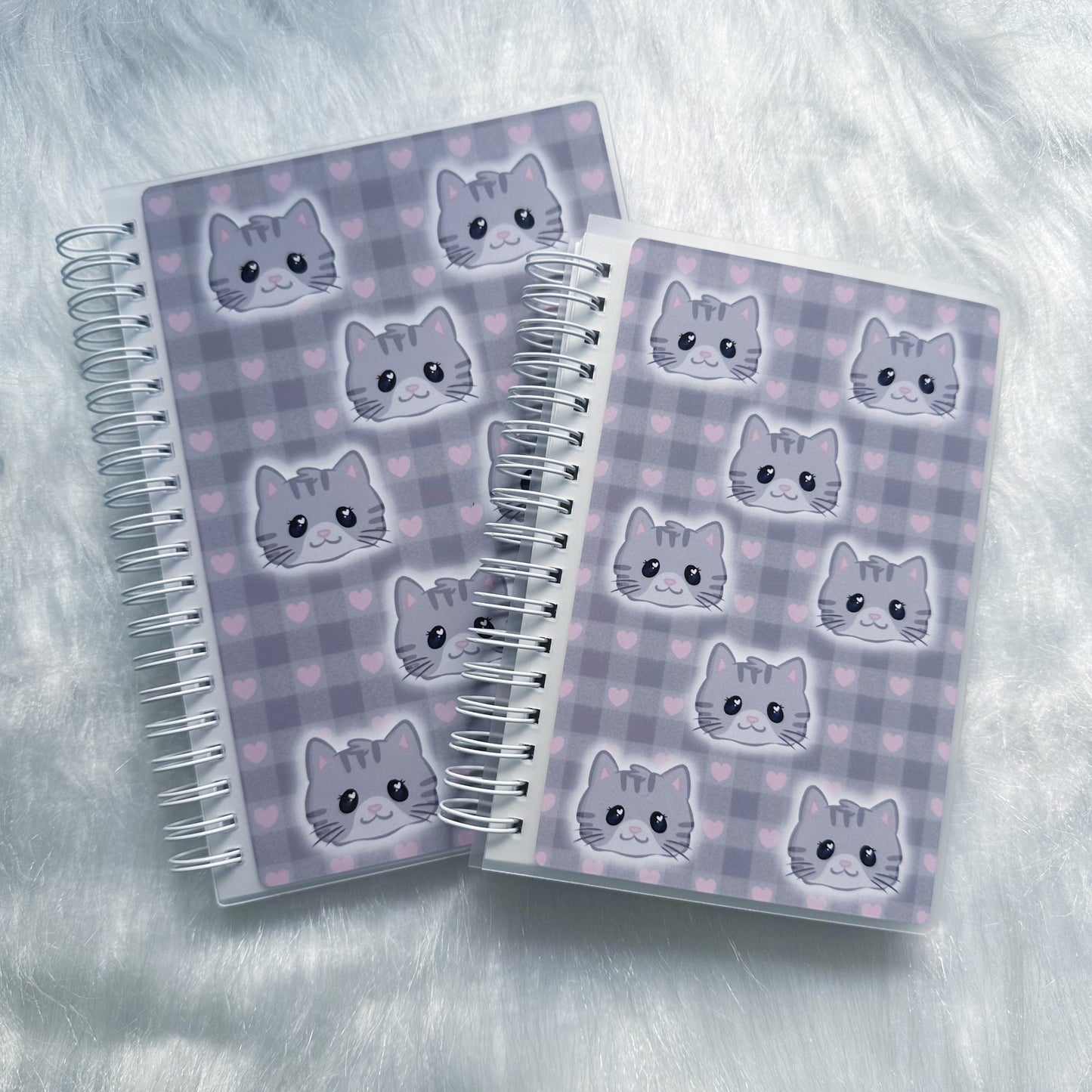 Lily the grey cat - Reusable sticker books