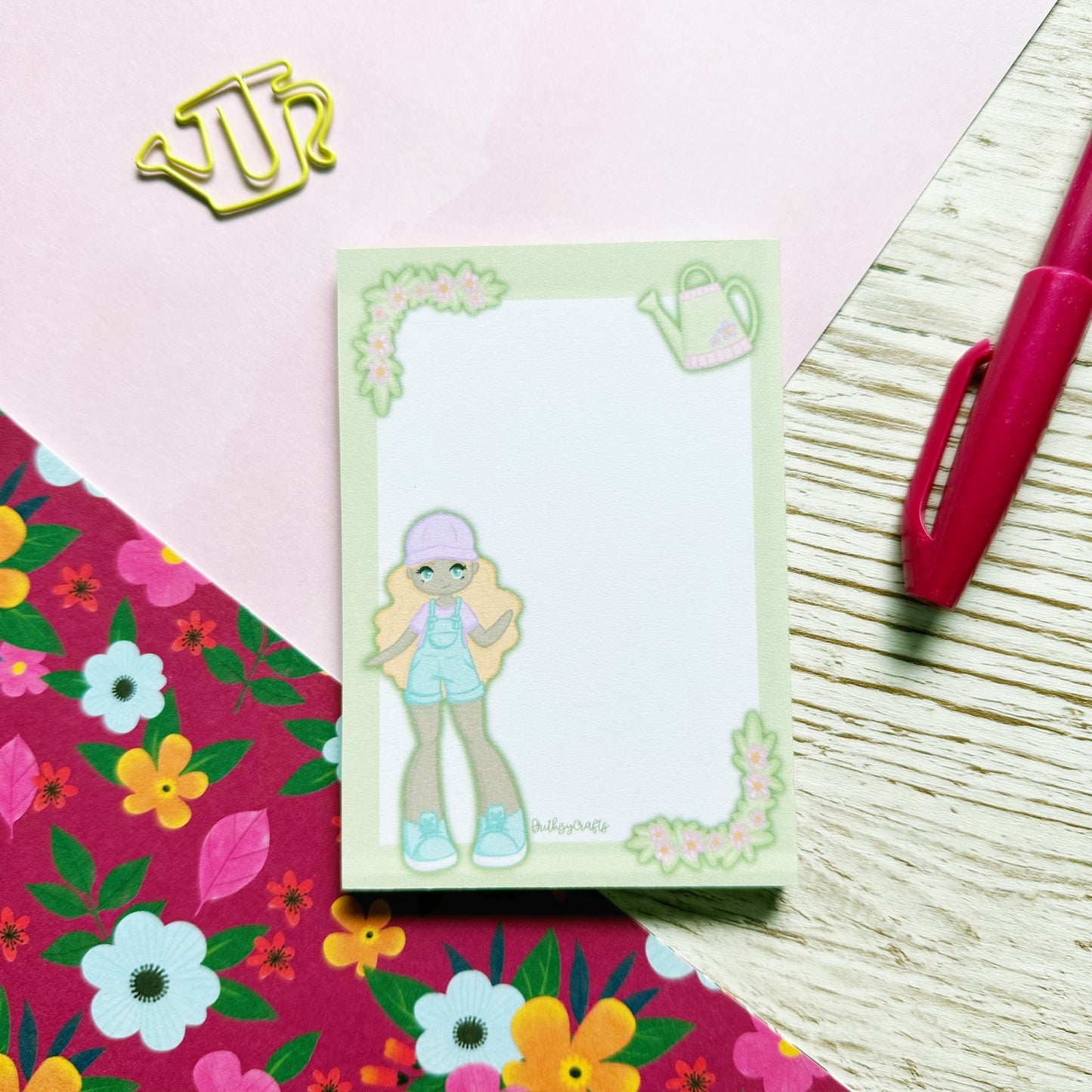 Spring HANDMADE notepad