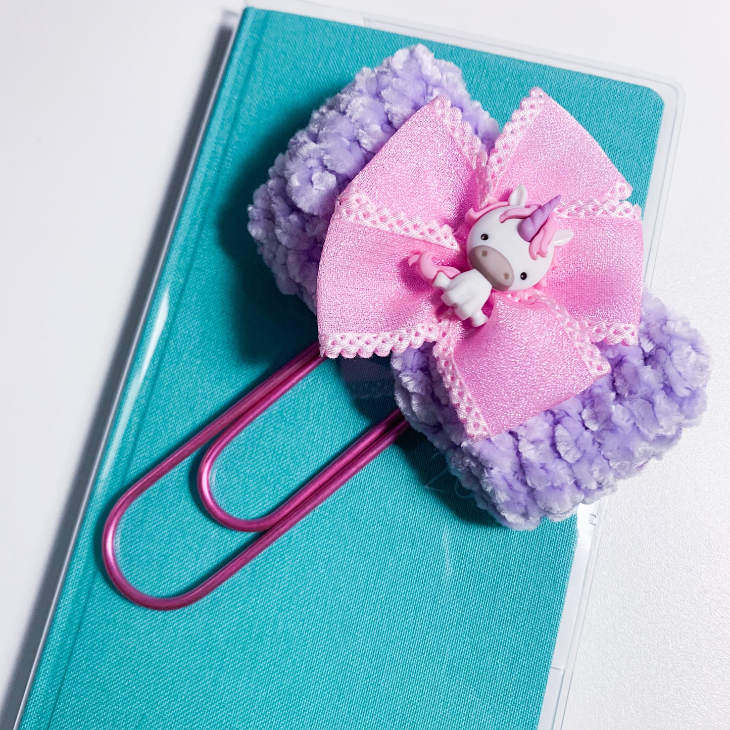 Pink unicorn Planner Paper Clip - Jumbo size