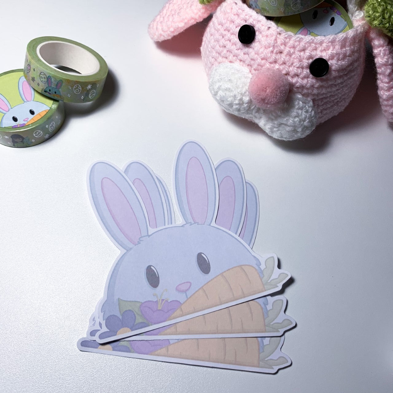 Set of 25 Easter Bunny Loose Sheet Die Cut Paper