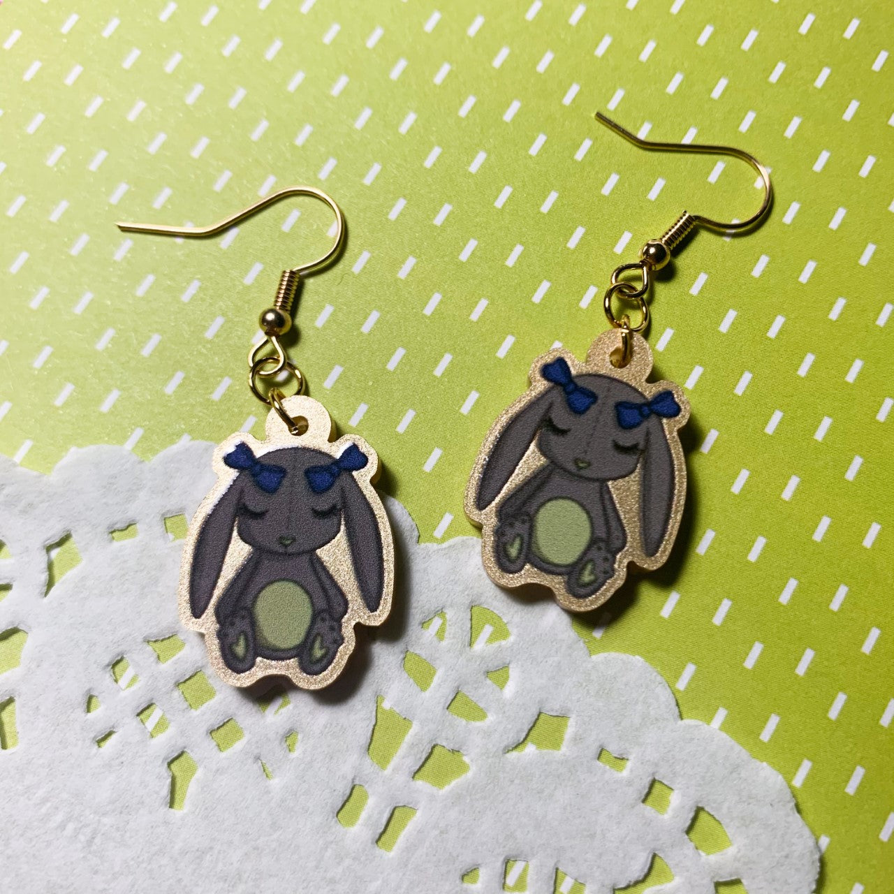 Brown bunny Earrings