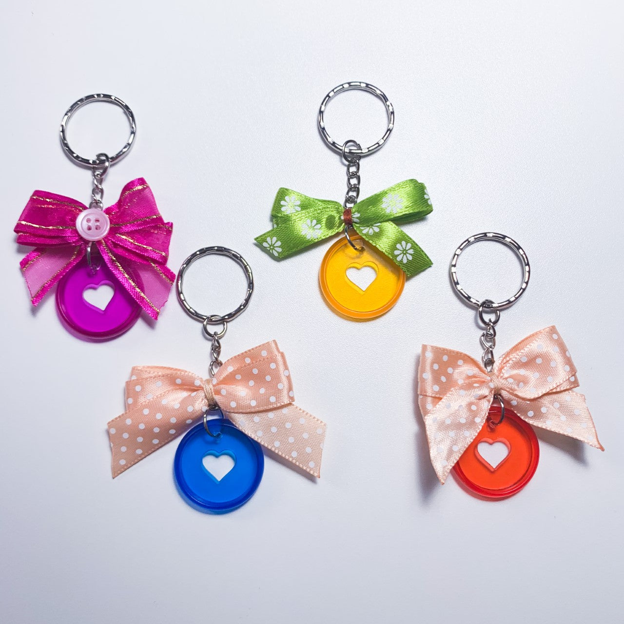 Colorful disc keychain