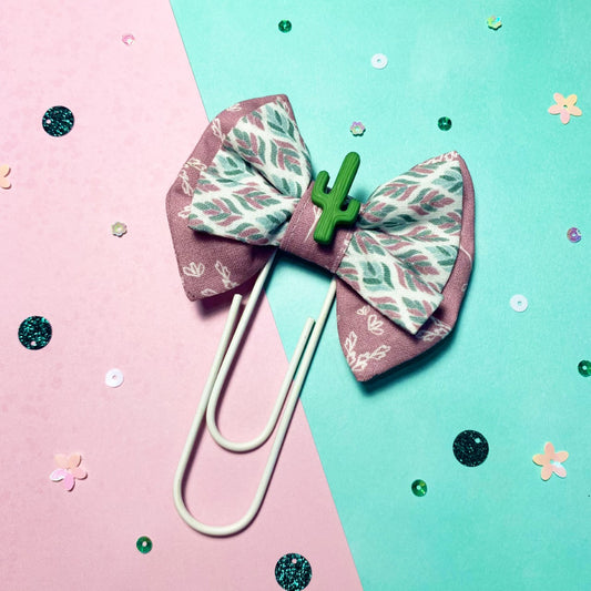 Pretty cactus - double layer fabric clip - Jumbo size - Choose your design!