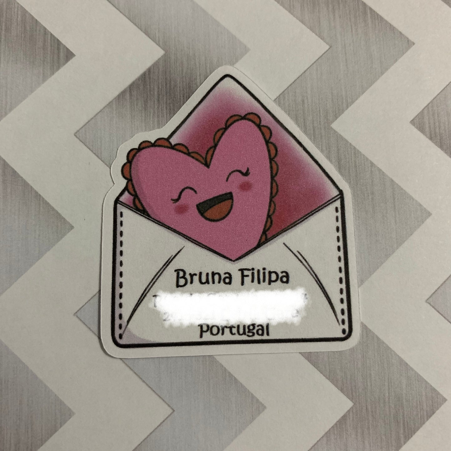 Cute Pink Heart Address Labels