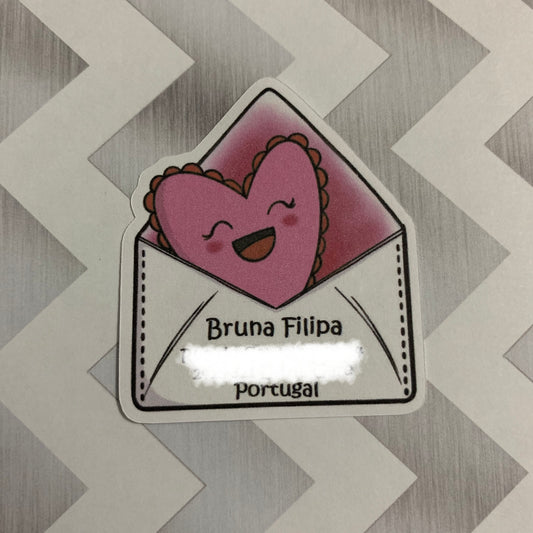 Cute Pink Heart Address Labels