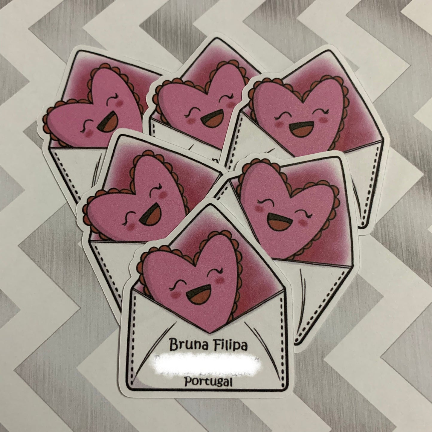 Cute Pink Heart Address Labels