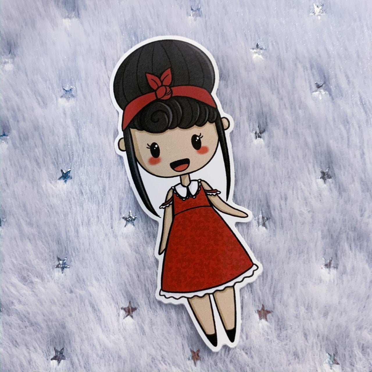 red dress stickers Red dress Sticker