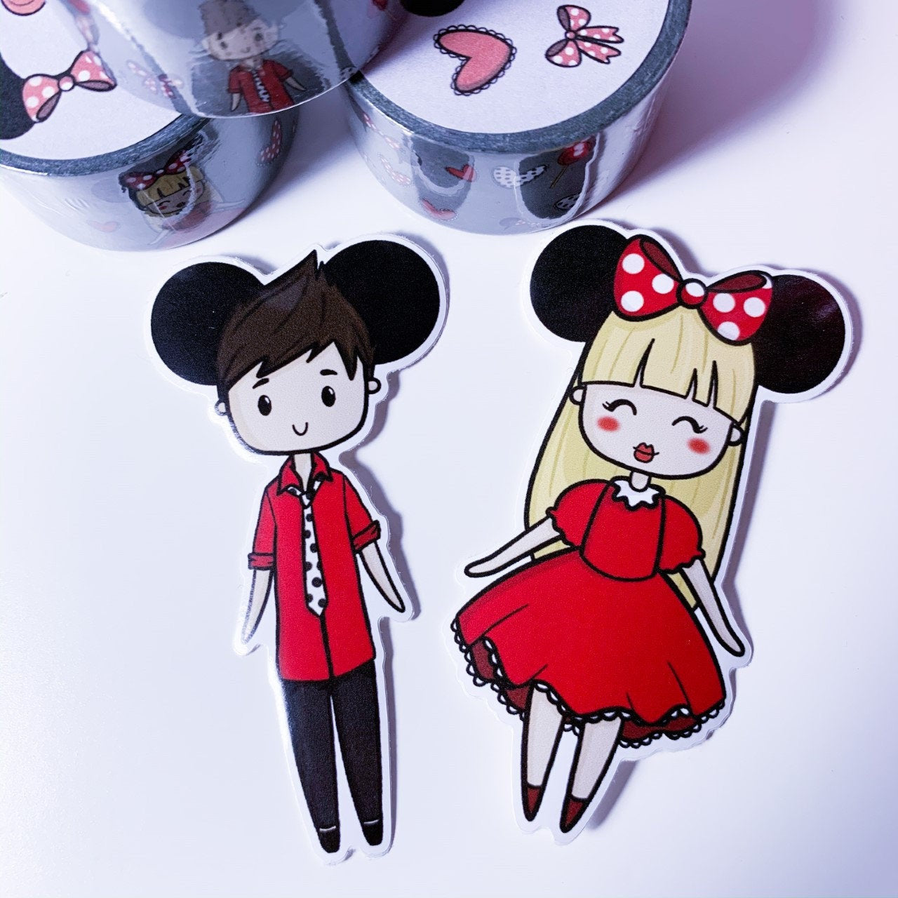 Vinyl Stickers - Anniversary box couple