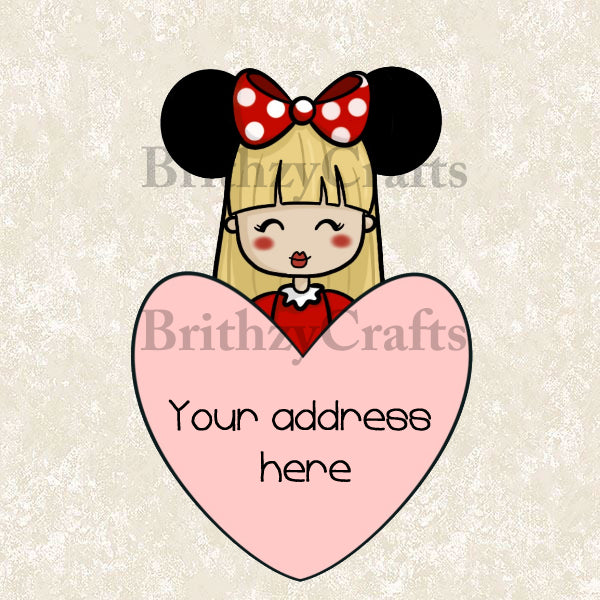 Anniversary box artwork address labels