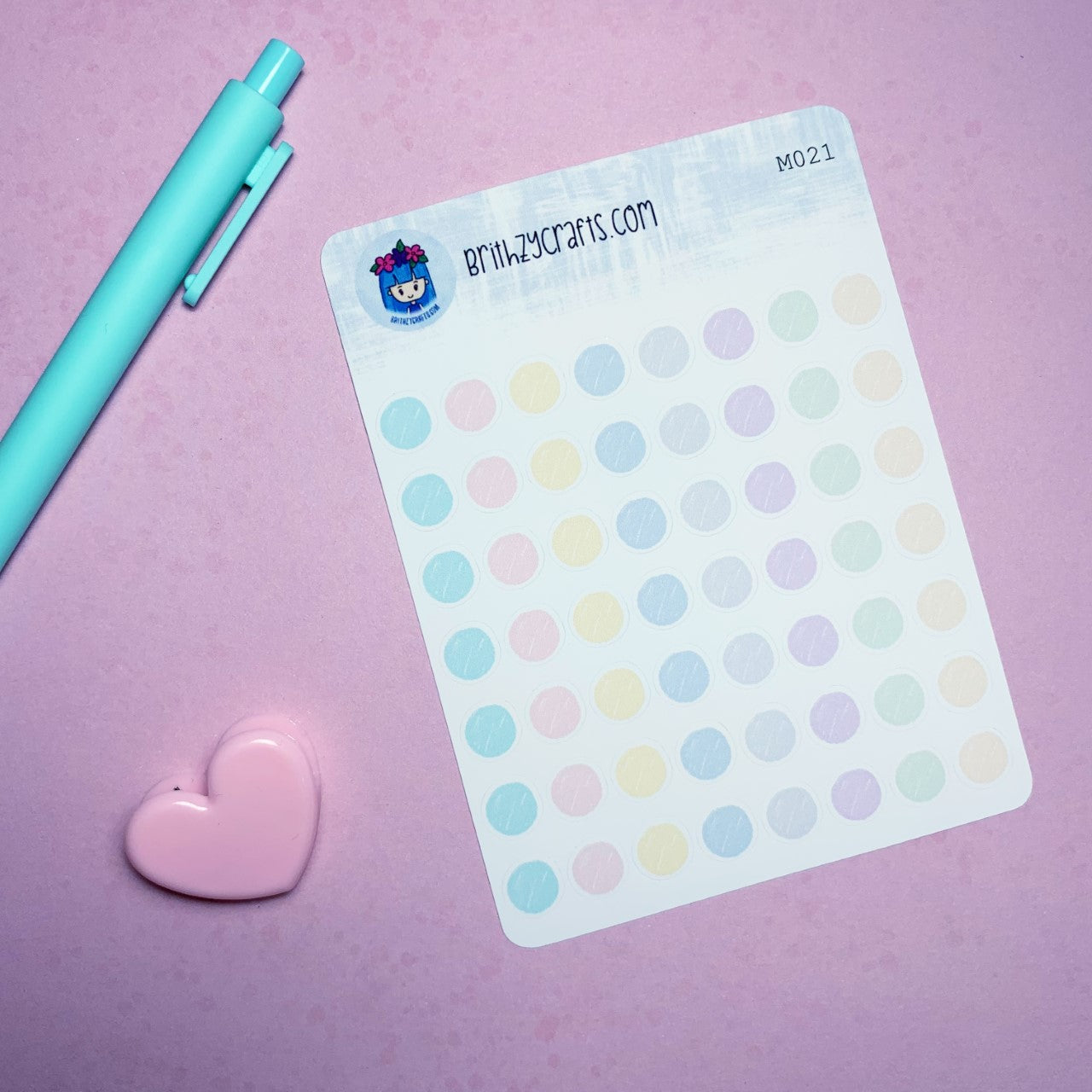 Pastel scribble dots - M021