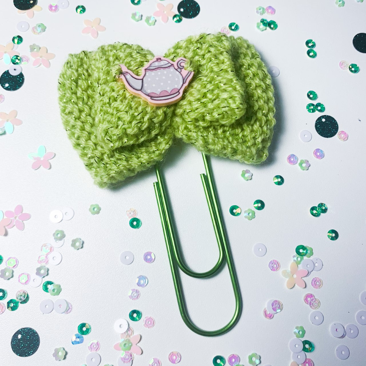 Rose Teapot Planner / Paper clip - Jumbo size