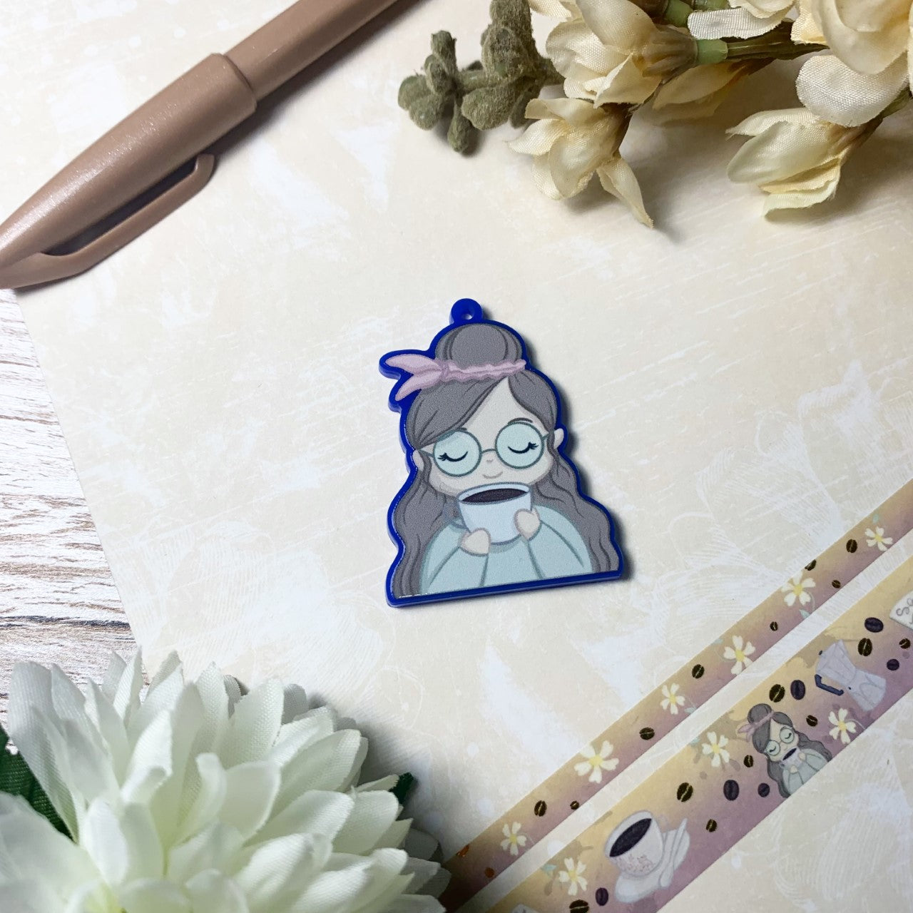 Coffee lover girl Washi cutter