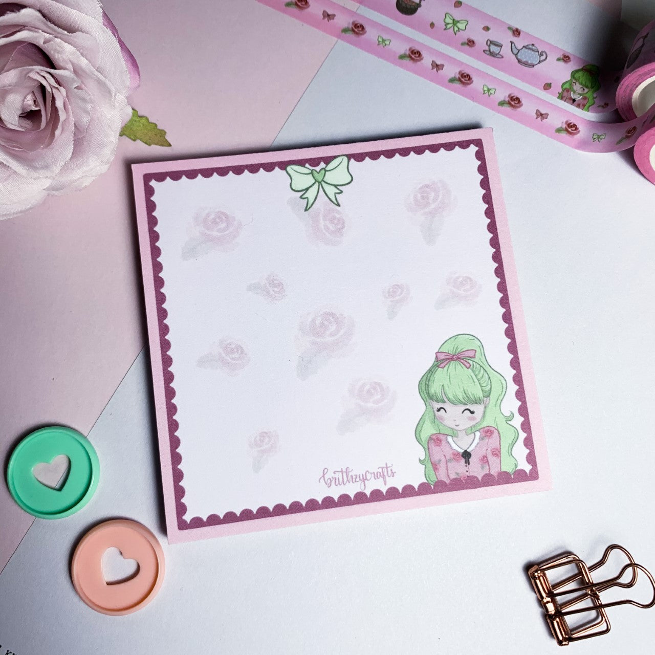 Rose Notepad