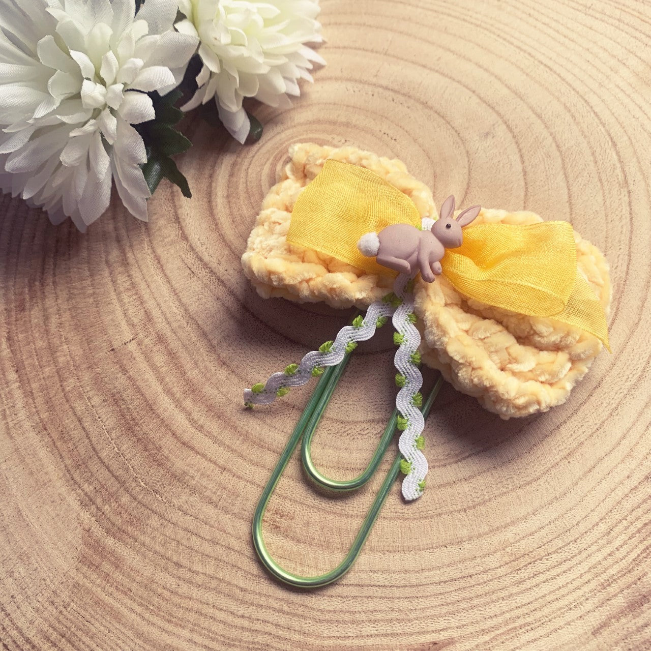 Yellow bunny clip - Jumbo size