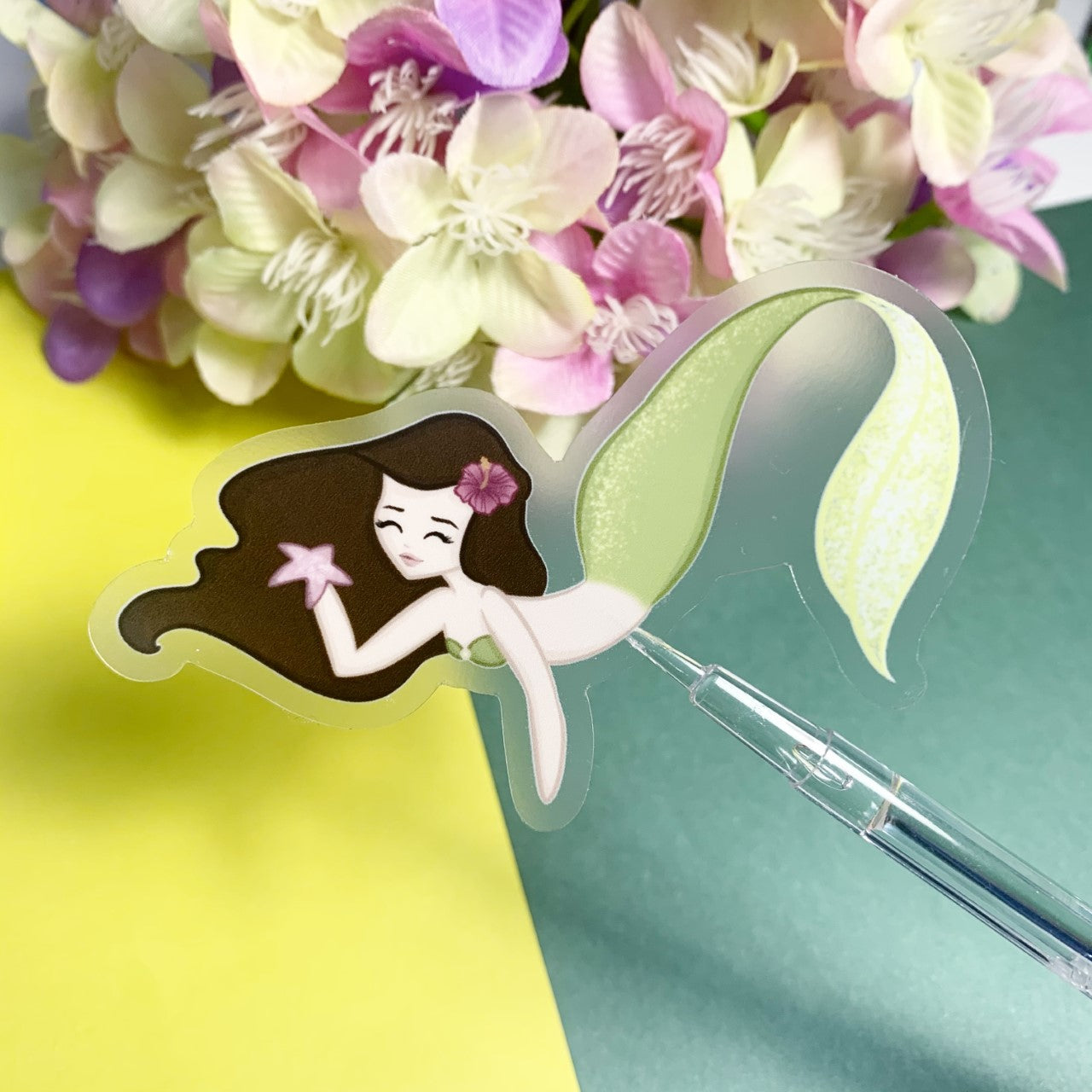 Mermaid - Clear vinyl sticker