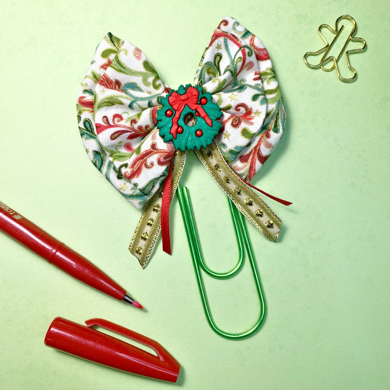 Christmas Wreath clip - Jumbo size