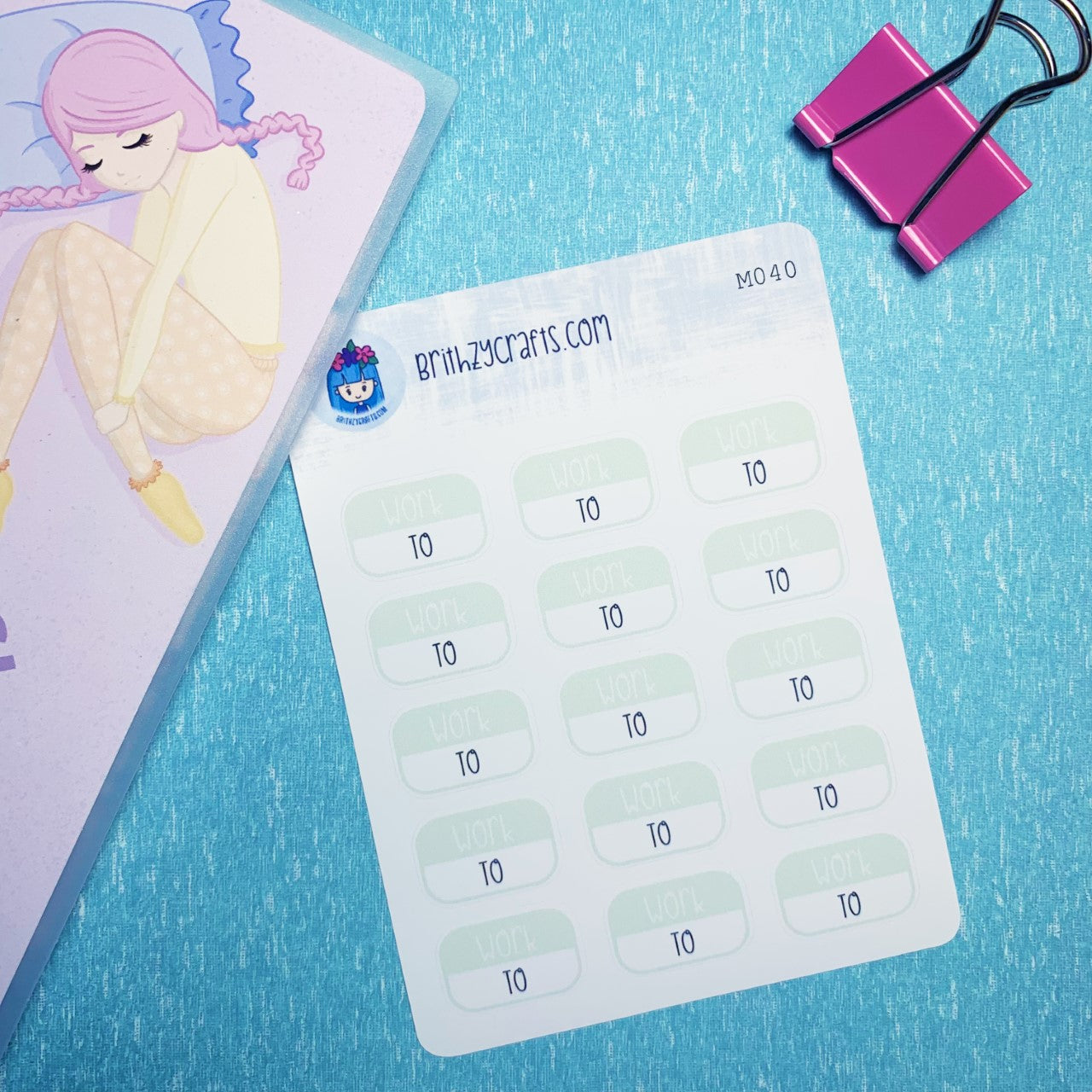 Work hours tracker - minty - M040