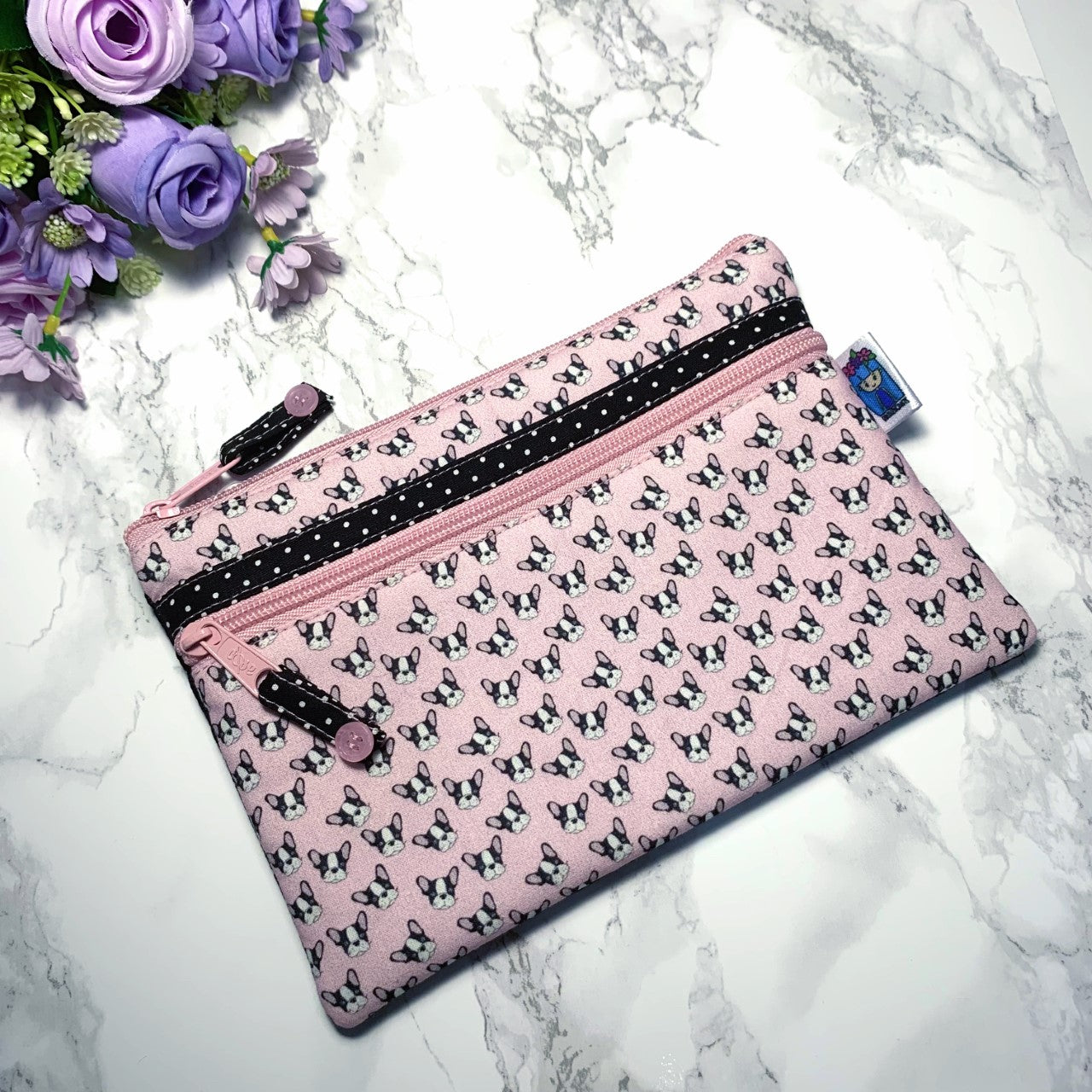 Tiny dogs - double pocket Pouch